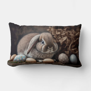 Rectangle Style de grange Lop Oreille Coussin lapin de Pâque