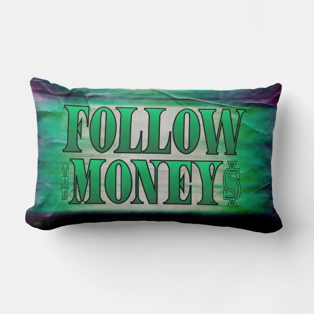 Rectangle Suivez le Coussin Money - Grunge Lumbar (Recto)
