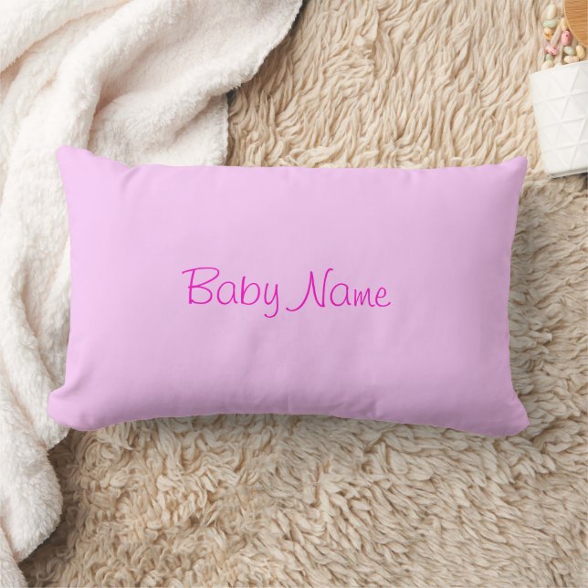 Rectangle Sweet Baby Girl Reversible Coussin - PERSONNALISER (Couverture)