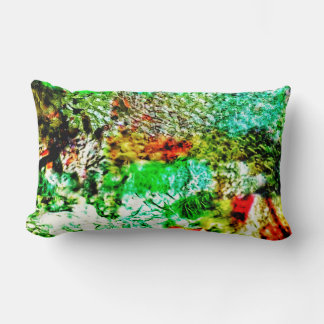 Rectangle Texture jaune de printemps Coussin de jet,Abstrait