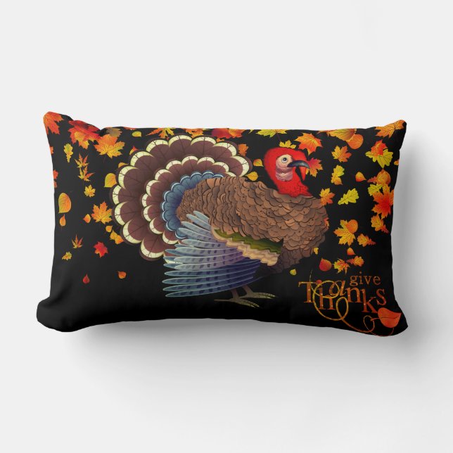 Rectangle Thanksgiving Turquie Coussin (Recto)