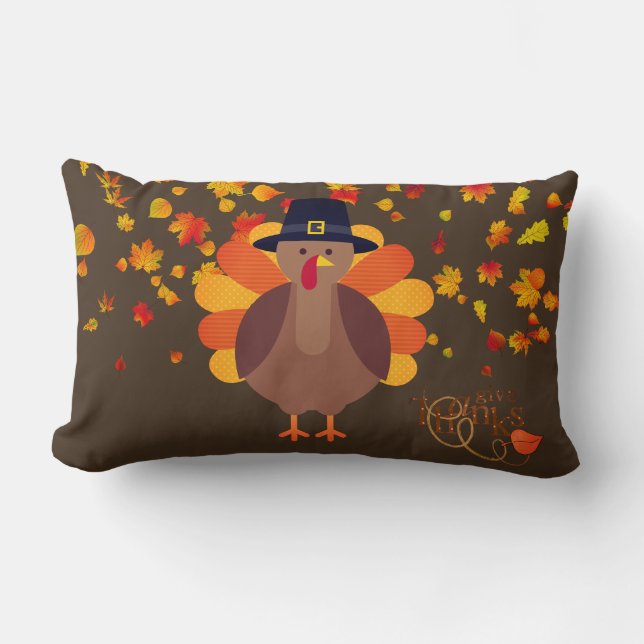 Rectangle Thanksgiving Turquie Coussin (Recto)
