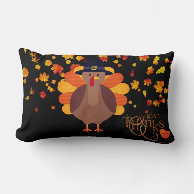 Rectangle Thanksgiving Turquie Coussin (Recto)