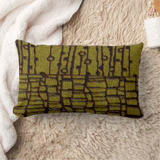 Rectangle Toile culturelle • Coussin lombaire afrocentrique