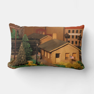 Rectangle Trains de Lionel et coussin d'après-guerre de