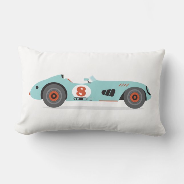Rectangle Transport vintage de voiture - coussin lombaire (Recto)