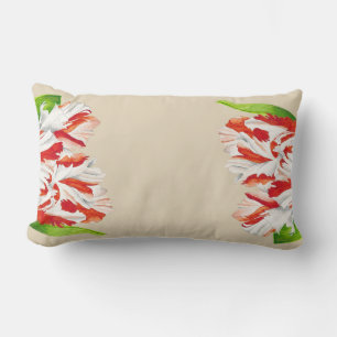 Rectangle Tulip Estella Rijnveld sur un Coussin Lumbar