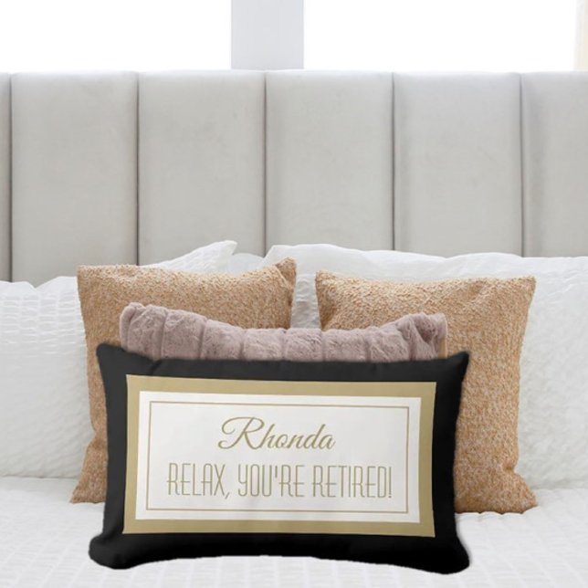 Rectangle Un cadeau amusant ! Coussin de relaxation personna (Créateur téléchargé)