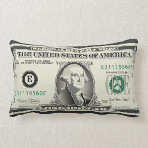 Rectangle Un coussin de MoJo d'Américain du dollar