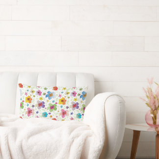 Rectangle Unique Motif Fleur Moderne élégant Lumbar Coussin