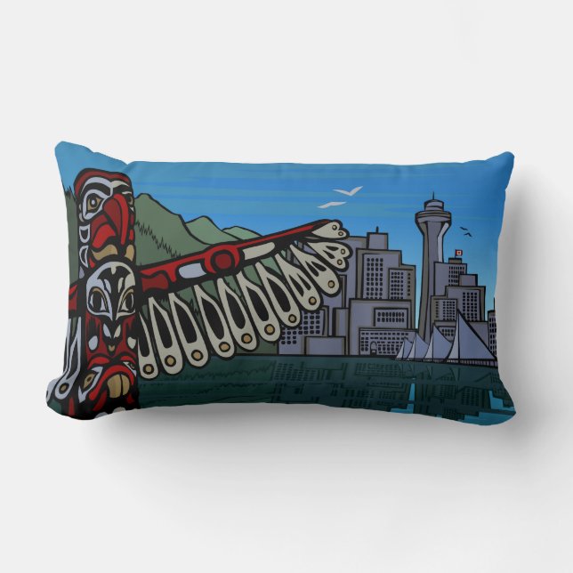 Rectangle Vancouver Souvenir Coussin Vancouver Cadeau de mar (Recto)