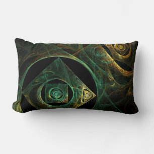 Rectangle Vibrations magiques Abstrait Art Lumbar Coussin