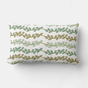 Rectangle Vin et feuille - Coussin