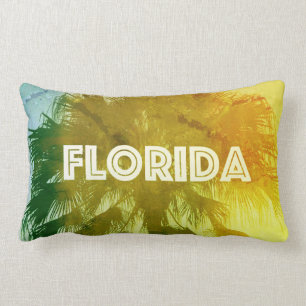 Rectangle Vintage Florida Lumbar Coussin