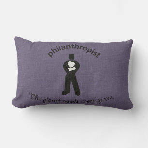 Rectangle Vintage philanthropiste Lumbar Coussin
