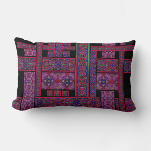 Rectangle Violet Aurora Coussin en verre verni