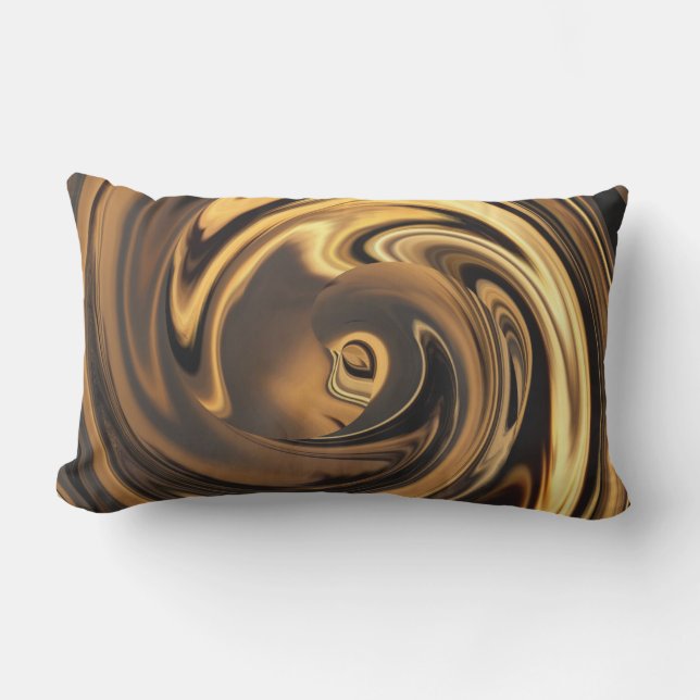 Rectangle Visage Abstrait de l'innocence dans Coussin extéri (Recto)