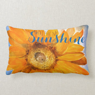 Rectangle Vous êtes mon coussin d'art de tournesol de solei
