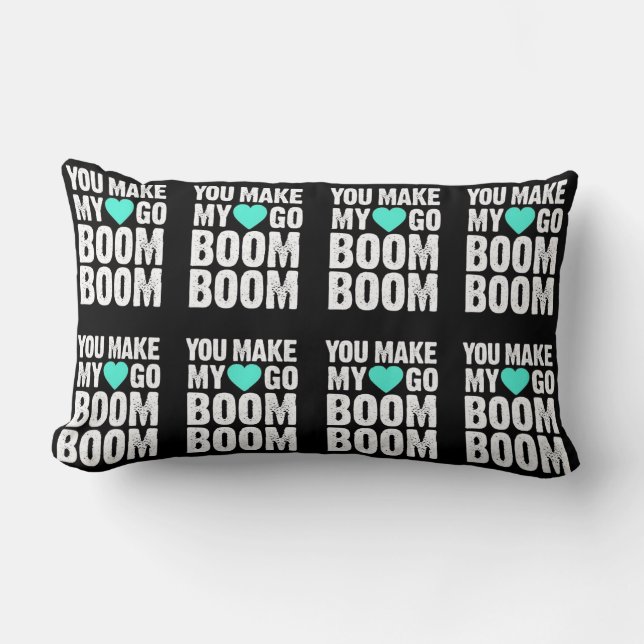 RECTANGLE ***VOUS FAITES DE MON COEUR BOOM*** COUSSIN (Recto)