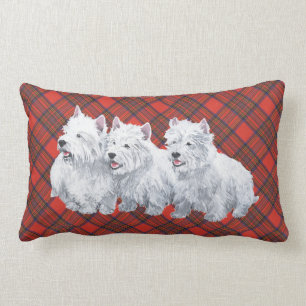 Rectangle Westie sur COUSSIN Tartan