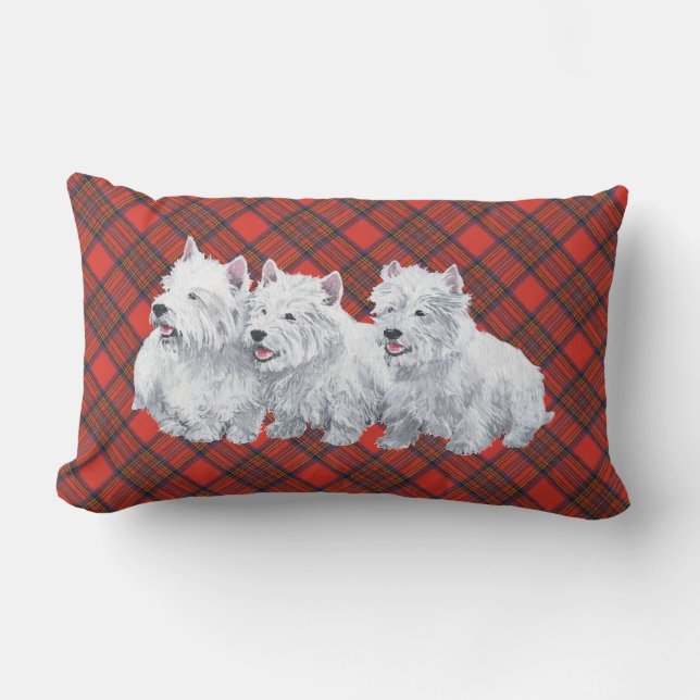 Rectangle Westie sur le COUSSIN tatan (Recto)