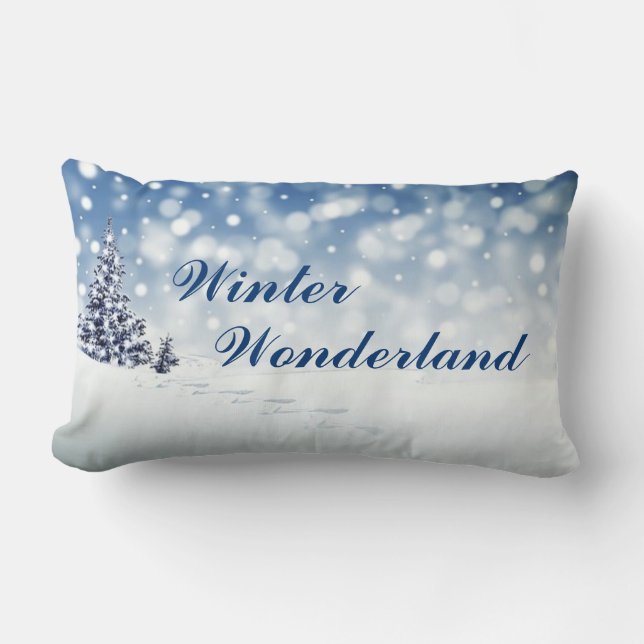 Rectangle Winter Wonderland Coussin (Recto)