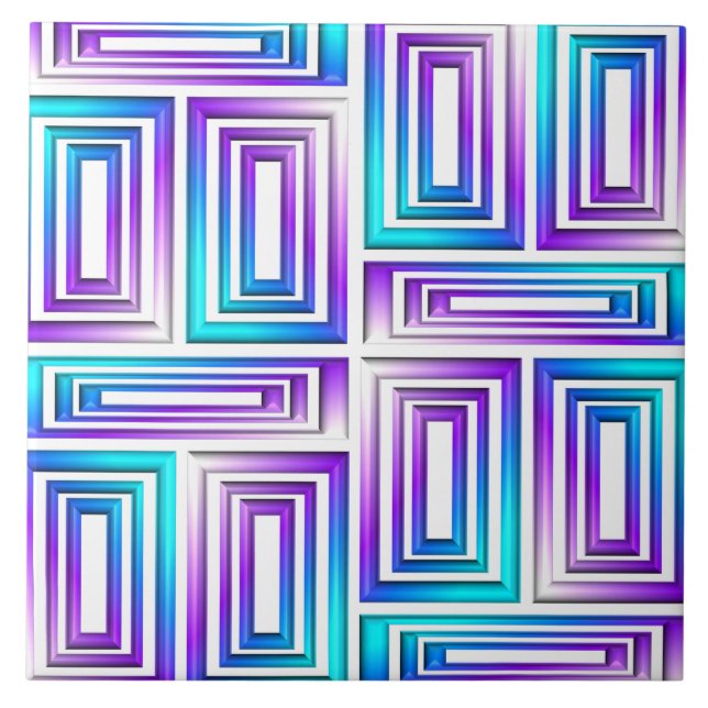 rectangles géométriques carreaux en céramique (Devant)