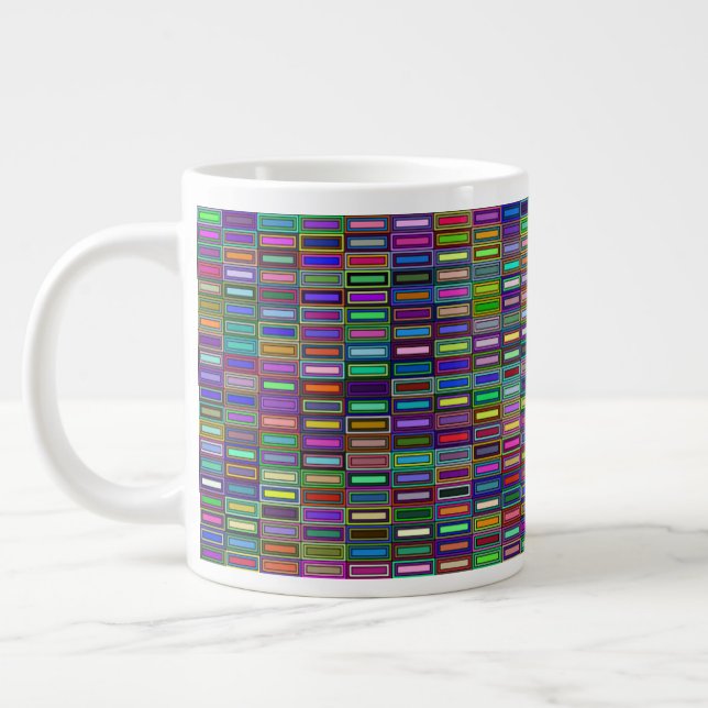 Rectangles imbriquées Mug 20 oz (Gauche)