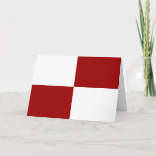 Rectangles rouge et blanc Carte d'anniversaire