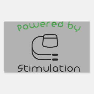 Rectangulaire Alimenté par Stimulation Sticker