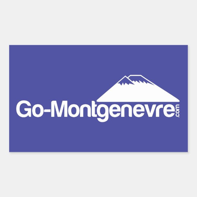 Rectangulaire Aller Sticker Montgenevre (Devant)