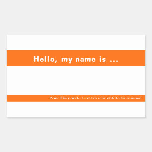 Rectangulaire Balise de grand nom / Sticker de Badge pour l'év