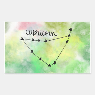 Rectangulaire Capricorn Star Baby Sticker