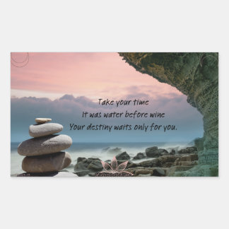 Rectangulaire Ce qui attend Sticker