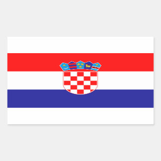 Rectangulaire Croatie* Sticker Drapeau /Hrvatska zastava naljepn