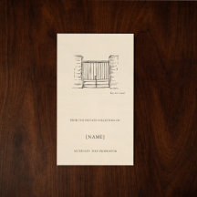 Custom Ex Libris Bookplate Sticker | Dark Academia