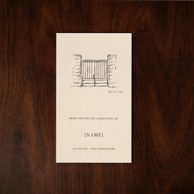 Rectangulaire Custom Ex Libris Bookplate Sticker | Dark Academia (Bookplates for dark academia )