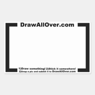 Rectangulaire Dessiner tout sur Sticker