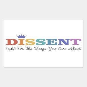 Rectangulaire Dissidence RBG Sticker
