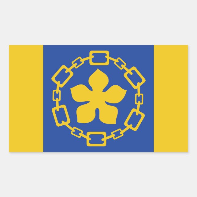 Rectangulaire Drapeau de Hamilton (Ontario) Sticker rectangulair (Devant)