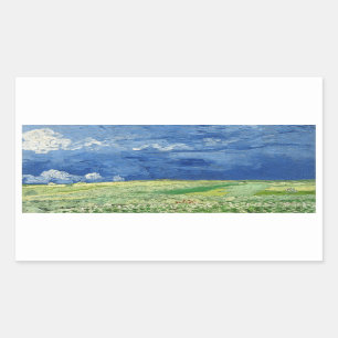 RECTANGULAIRE ENVELOPE SEAL STICKER : VINCENT VAN GOGH