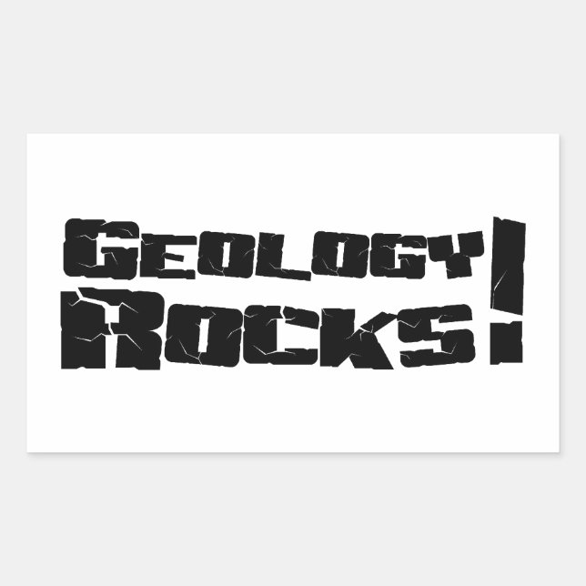 Rectangulaire Géologie Rocks Sticker (Devant)