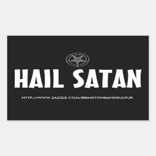 Rectangulaire Hail Satan Rectangle sticker