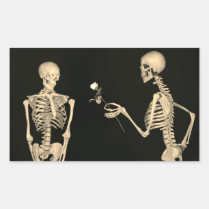 Rectangulaire HALLOWEEN DAY OF THE DEAD SKELETON Sticker