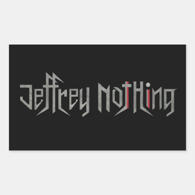 Rectangulaire J-No Sticker (Devant)