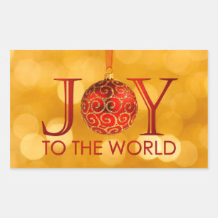 Rectangulaire Joy to the World Sticker