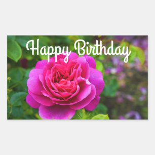 Rectangulaire Joyeux Anniversaire Princesse Anne Rose #1 Sticker