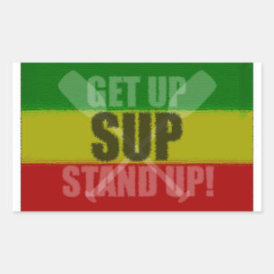 Rectangulaire Levez-vous debout Sticker SUP