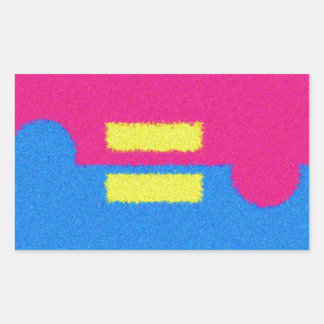 Rectangulaire Logo Equal Rights, Sticker Style de l'impressionni