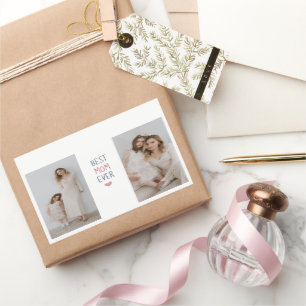 Rectangulaire Meilleure maman jamais - Sticker photo personnalis